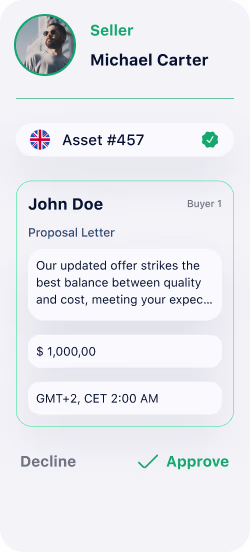 Seller card right section