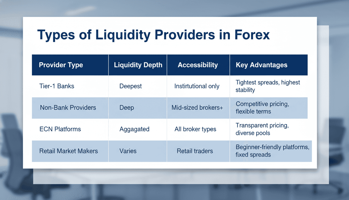Types of Liquidity Providers