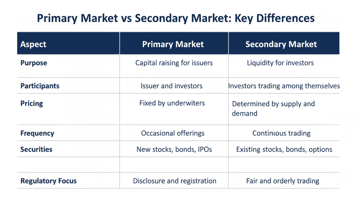 What is the Difference Between the Primary and Secondary Market?